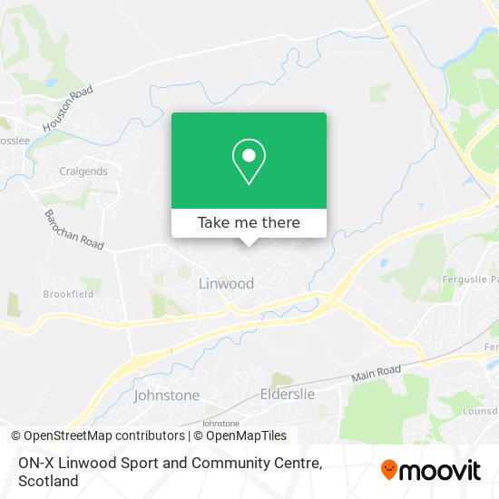 ON-X Linwood Sport and Community Centre map