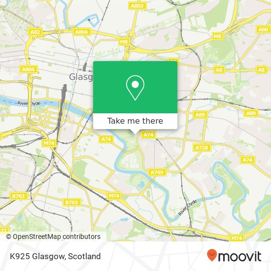 K925 Glasgow map