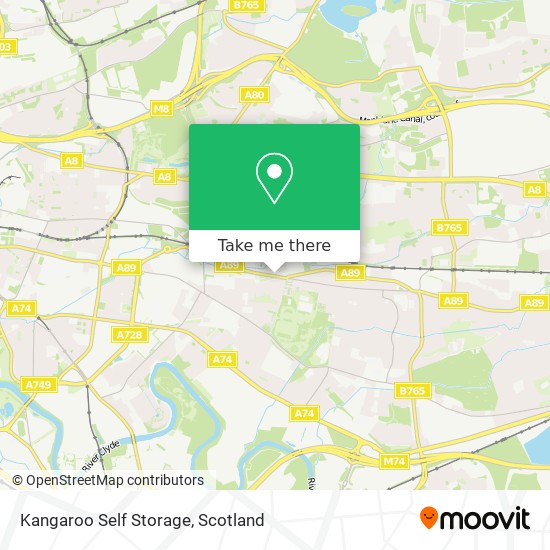 Kangaroo Self Storage map