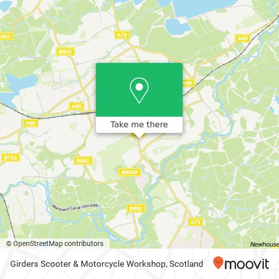 Girders Scooter & Motorcycle Workshop map