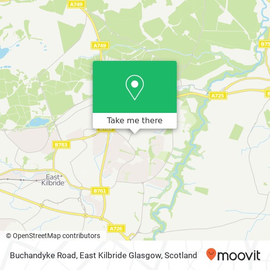 Buchandyke Road, East Kilbride Glasgow map