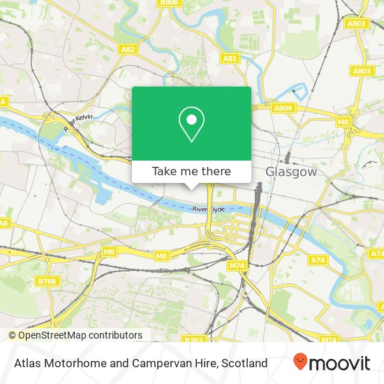 Atlas Motorhome and Campervan Hire map