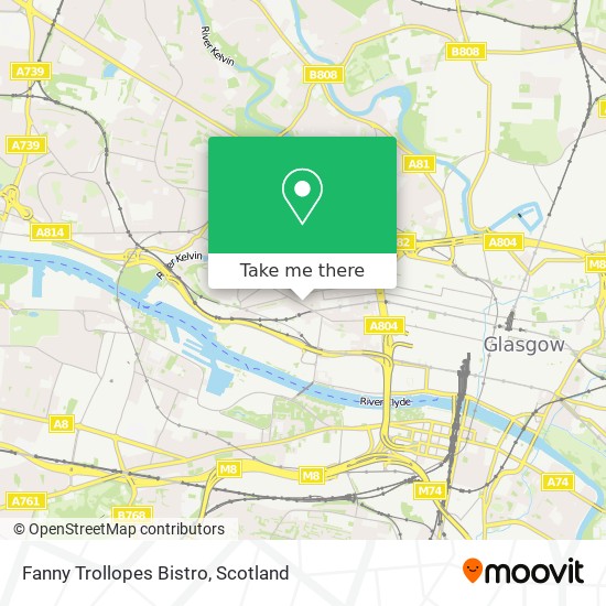Fanny Trollopes Bistro map
