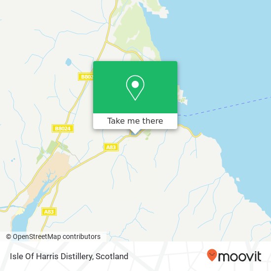 Isle Of Harris Distillery map