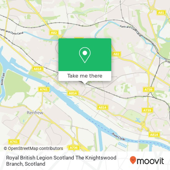 Royal British Legion Scotland The Knightswood Branch map
