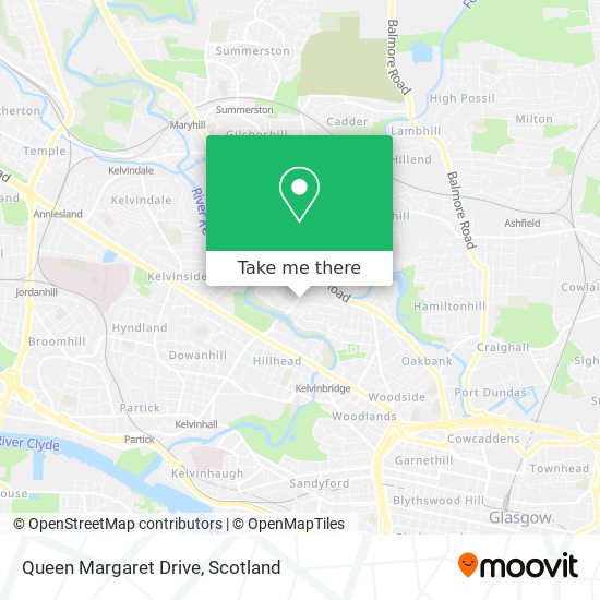 Queen Margaret Drive map