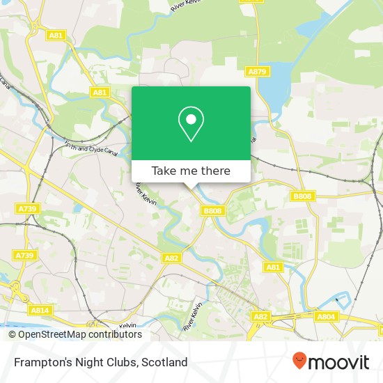 Frampton's Night Clubs map