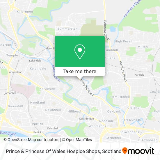 Prince & Princess Of Wales Hospice Shops map