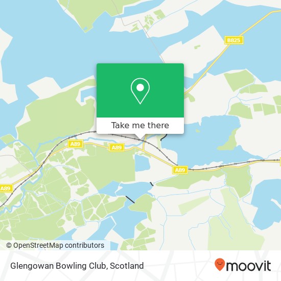 Glengowan Bowling Club map