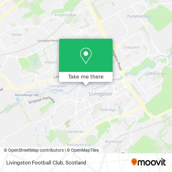 Livingston Football Club map