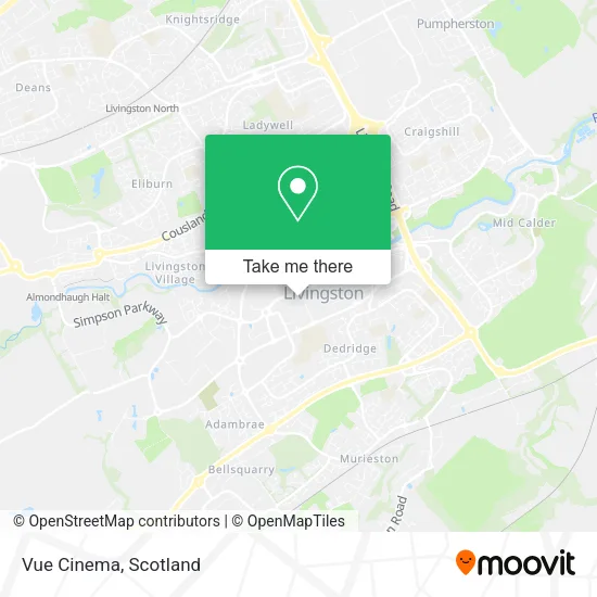 Vue Cinema map