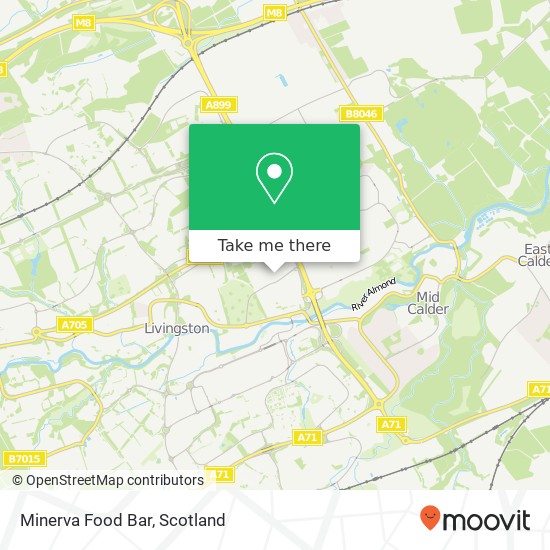 Minerva Food Bar map