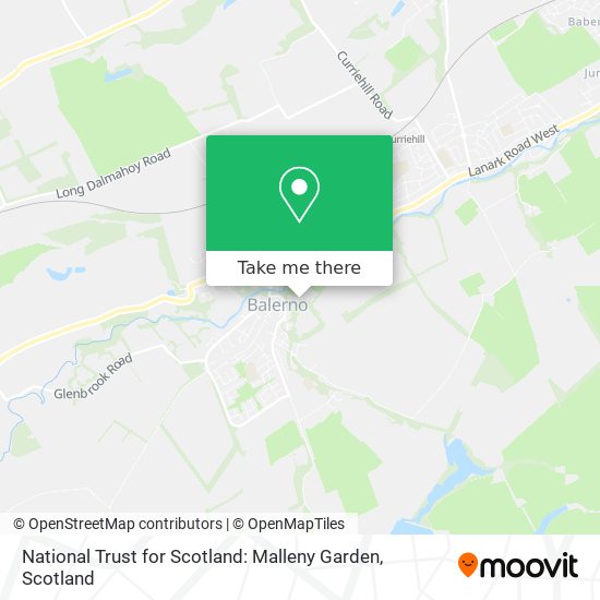 National Trust for Scotland: Malleny Garden map