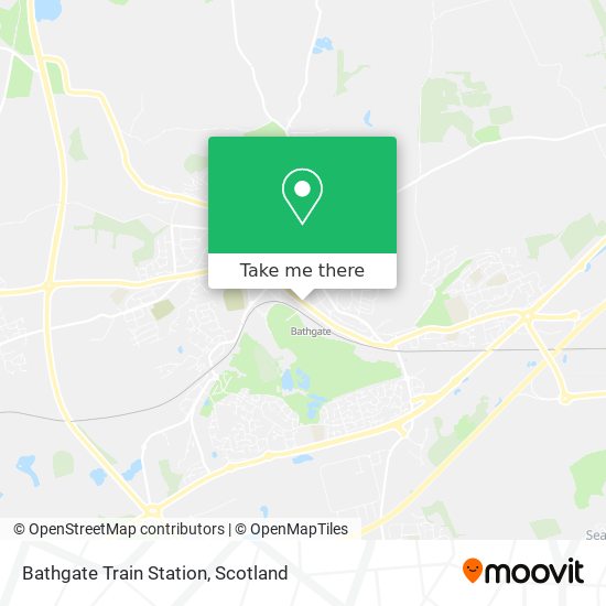 Bathgate Train Station map