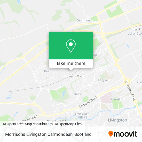 Morrisons Livingston Carmondean map