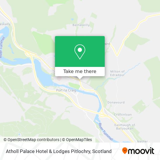 Atholl Palace Hotel & Lodges Pitlochry map