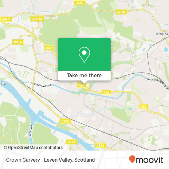 Crown Carvery - Leven Valley map