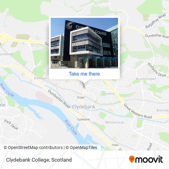 Clydebank College map