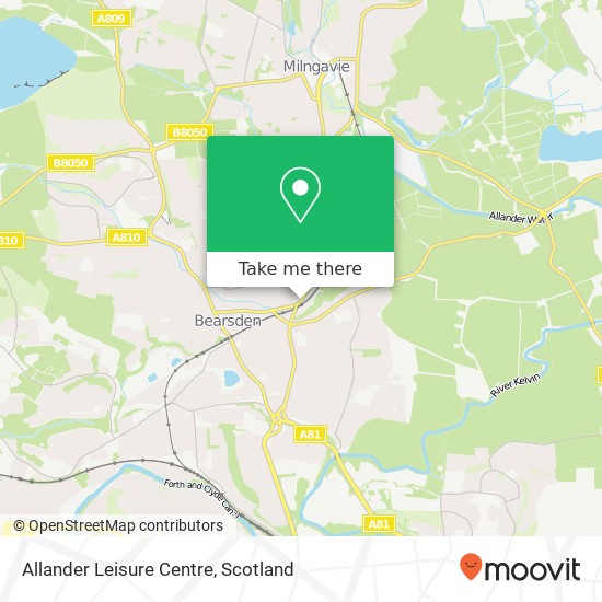 Allander Leisure Centre map