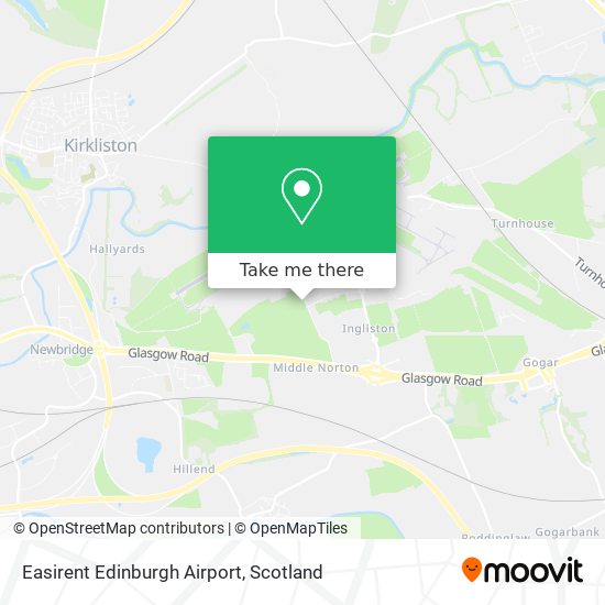 Easirent Edinburgh Airport map