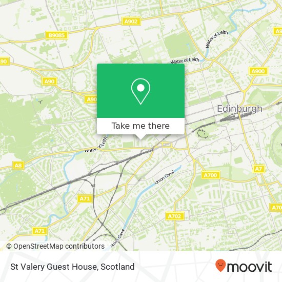 St Valery Guest House map