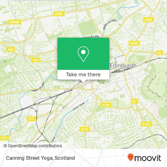 Canning Street Yoga map
