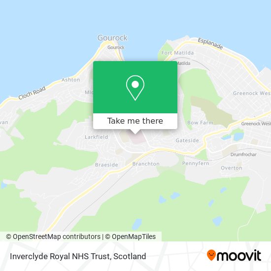 Inverclyde Royal NHS Trust map