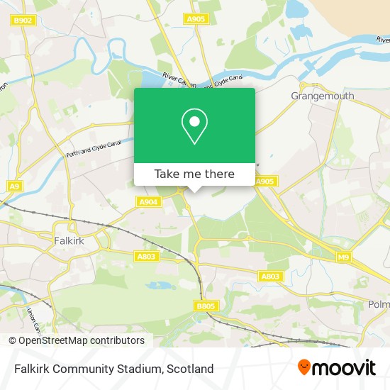 Falkirk Community Stadium map