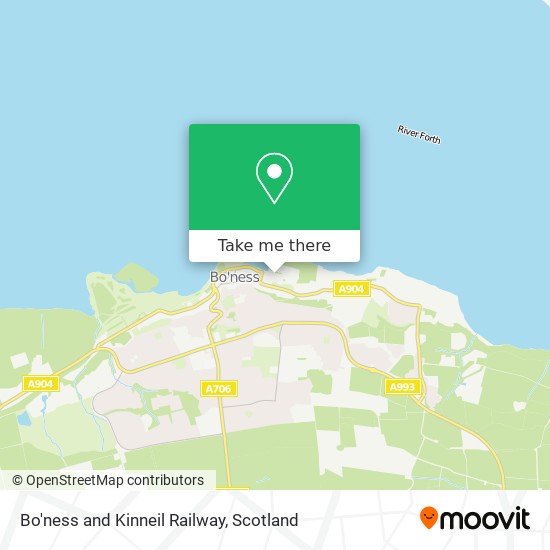 Bo'ness and Kinneil Railway map