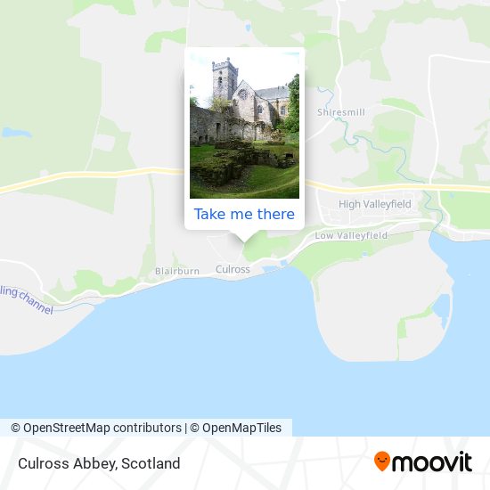 Culross Abbey map