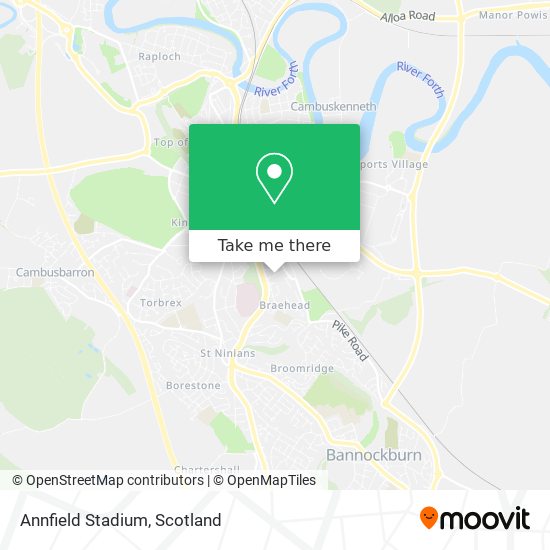 Annfield Stadium map