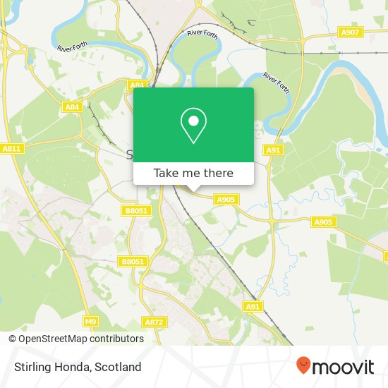 Stirling Honda map