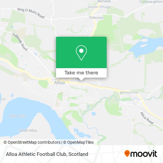 Alloa Athletic Football Club map
