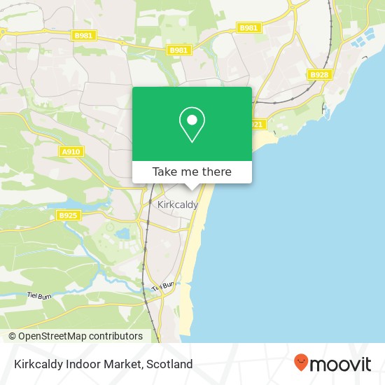 Kirkcaldy Indoor Market map