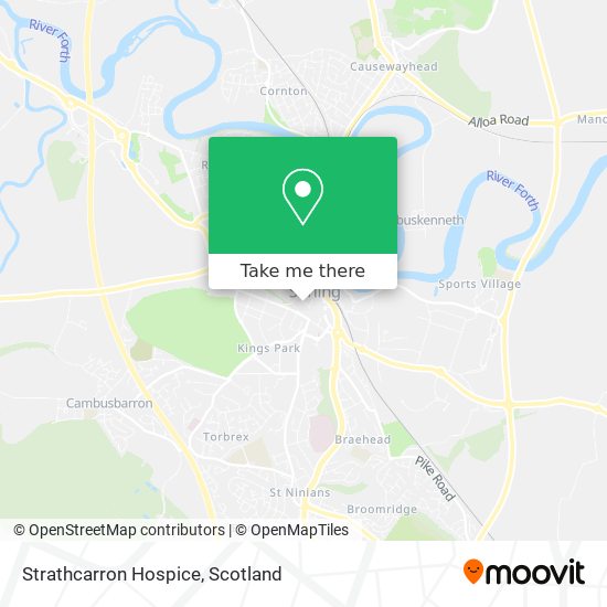 Strathcarron Hospice map
