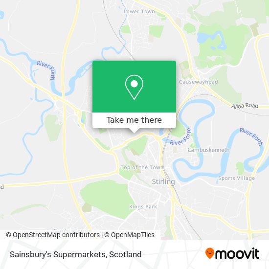 Sainsbury's Supermarkets map