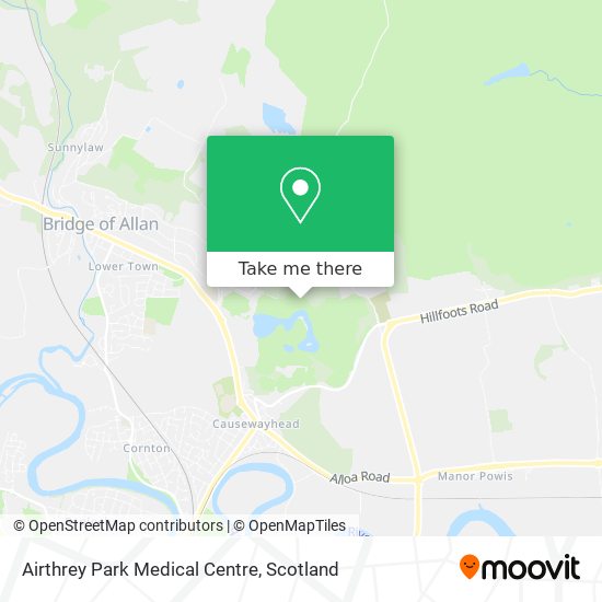 Airthrey Park Medical Centre map