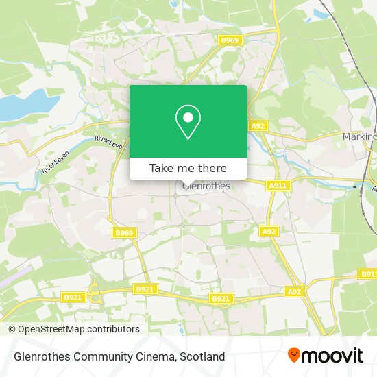 Glenrothes Community Cinema map