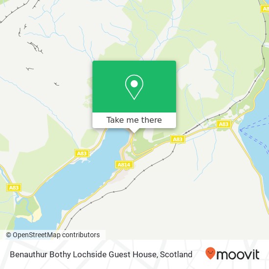 Benauthur Bothy Lochside Guest House map