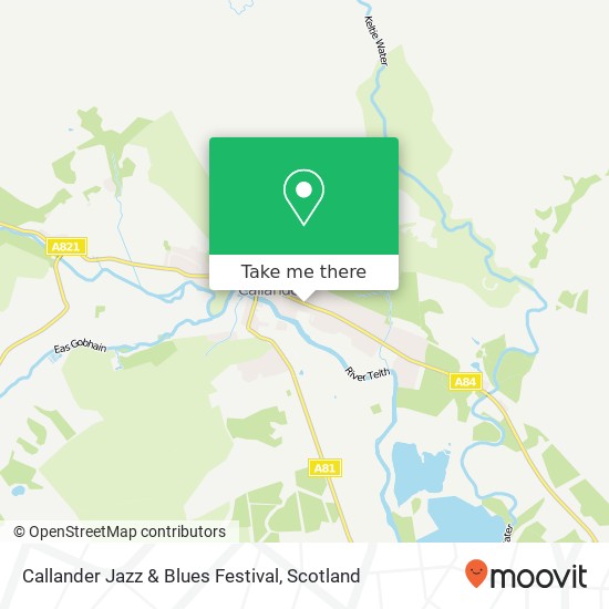 Callander Jazz & Blues Festival map