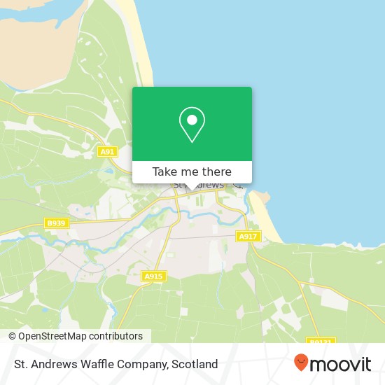 St. Andrews Waffle Company map