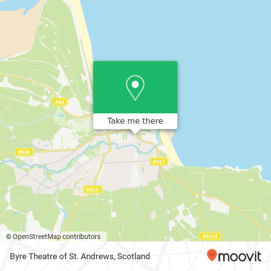 Byre Theatre of St. Andrews map