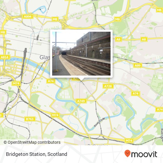 Bridgeton Station map