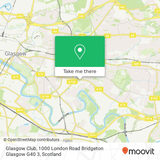 Glasgow Club, 1000 London Road Bridgeton Glasgow G40 3 map