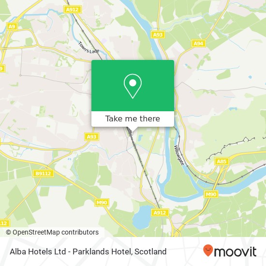 Alba Hotels Ltd - Parklands Hotel map