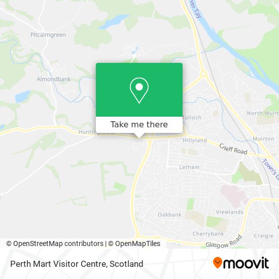 Perth Mart Visitor Centre map