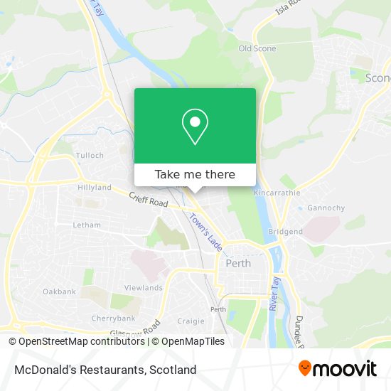 McDonald's Restaurants map