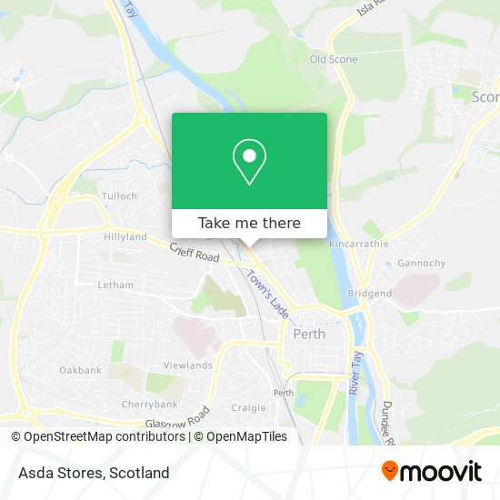 Asda Stores map