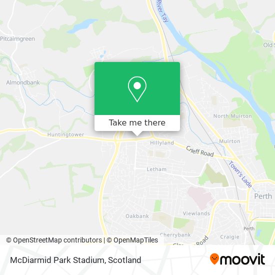 McDiarmid Park Stadium map