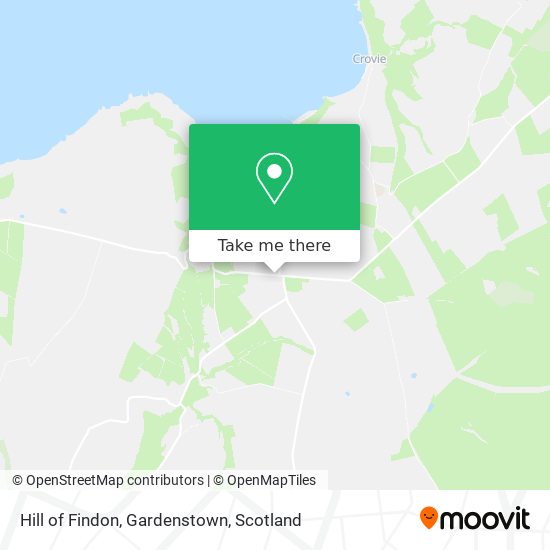 Hill of Findon, Gardenstown map